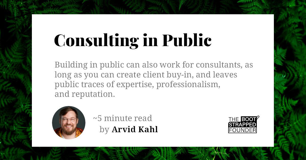 Consulting in Public